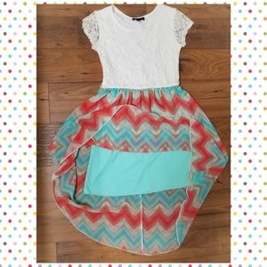 Aazon.co: Ay Byer Big Girls' Lace Skater Dress, Ivory, 7